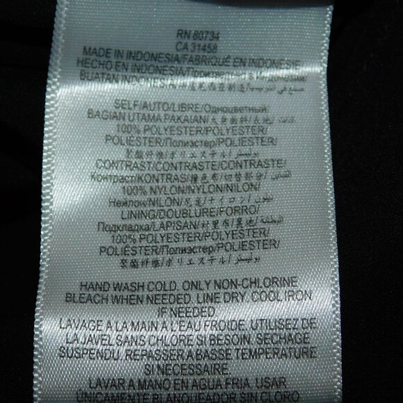 BCBGeneration Little Black Dress With Lace Halter Design W/ Spaghetti Straps - Picture 8 of 10